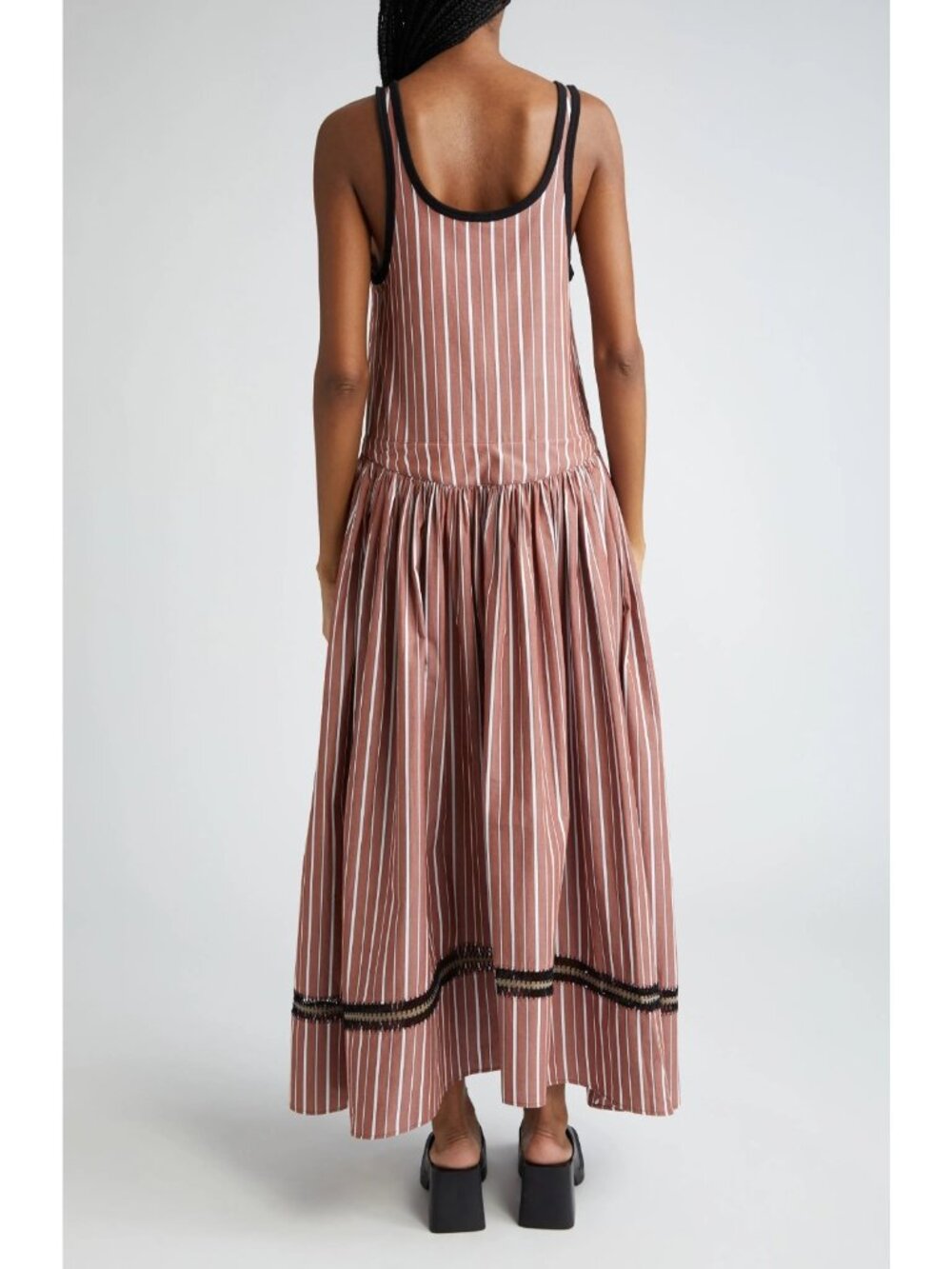 Diotima Pocomania Women's Striped Cotton Maxi Summer Dress Size 4 / US L - Picture 2 of 5